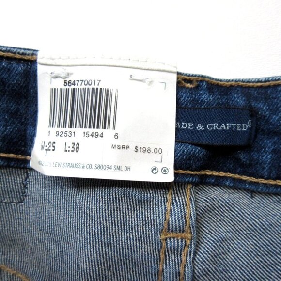 NWT Levi's Made & Crafted 721 Skinny in West Coast Blues Embroidered Jeans 25 - Picture 3 of 8